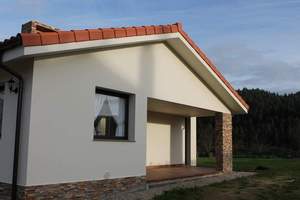 Fachada  lateral :Vivienda-Unifamilar 