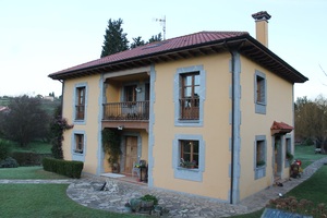 Fachada  principal y lateral 2  : Vivienda-Unifamiliar