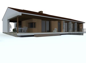 Fachada  principal 2 l :Vivienda-Unifamilar 